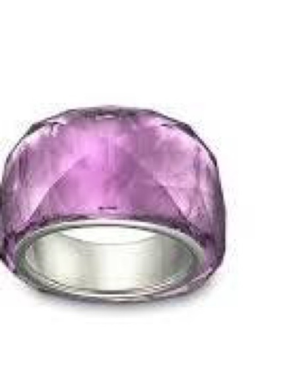 Swarovski Pink Crystal “Nirvana”Faceted Dome Ring - Picture 11 of 16